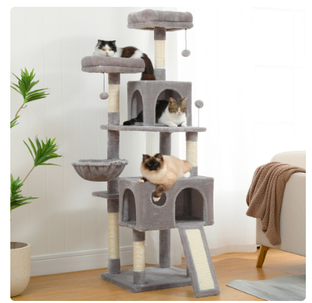 Cat Tree Tower with Scratching Posts Large Cat Scratcher Cat Condo Cat Accessories Pet Beds and Furniture Cat Toys (Random color) - Amado Deals - wholesale and distributors with free shipping in United States Cat Tree Tower with Scratching Posts Large Cat Scratcher Cat Condo Cat Accessories Pet Beds and Furniture Cat Toys (Random color) - Amado Deals - wholesale and distributors with free shipping in United States